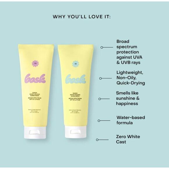 Bask Sheer Moisturizing SPF 30 Lotion - Picture 10 of 10